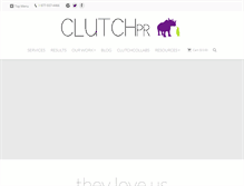 Tablet Screenshot of clutchpr.com